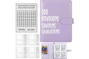 TIOODRE Enveloppe Budget Francais A5 Classeur Budget Planner 5050€ Budget Planner Français Avec 25 Classeur Budget Et 1 Autocollants, Classeur Budget Enveloppe A5 Pour économiser De L'argent