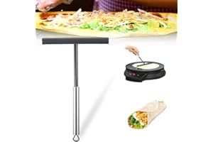 SUWIWKKOA Crepe Zubehör, Crepes Verteiler, Crepes Teigverteiler, Silikon Teigverteiler für Crepes, Teigverteiler Crepemaker Teig Crepe Verteiler Crepes Maker, Pancake Maker für Pfannkuchen, Crepes, 19.5 X 12cm