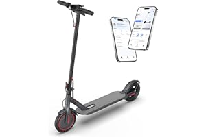 Riceel R50 Monopattino Elettrico con Freccia Direzionale, Velocità Fino a 25 Km/h, 30Km di Autonomia, 8.5" Pneumatici Solidi, Carico massimo 120 kg, Doppia frenata