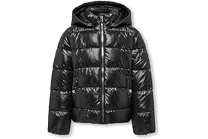 KIDS ONLY Kognewemmy Savannah Chaqueta Otw Noos Acolchada, Negro, 146 cm para Niñas