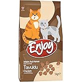 Enjoy Dry Cat Food, Chicken, Adult, Omega 3 & 6 Additive with Flaxseed, 1 Kg
