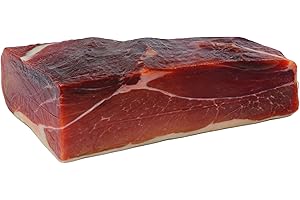 Hymor Superham spanischer Schinken am Stück – 1x ca. 1kg - Spanischer Jamon-Schinken ohne Knochen, polierter luftgetrockneter Schinken, lange Reifung mit weniger Salz für mehr Geschmack