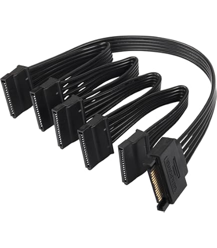 EASWEL GPU 6Pin To 4 SATA Power Supply Cable For Corsair RM1000x RM650x RM550x Modular