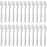 hunnycook 24 Piece Stainless Steel Forks Set, Table Forks Suitable for Home Restaurant Outdoor, Polished and Dishwasher Safe