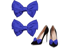 GIKPAX Schuhclips, schwarze Schleife, Knoten, Schuhclip, abnehmbare Schleife, Schuhschnallen, Schleife, Schuhzubehör für Damen und Mädchen, Kunststoff