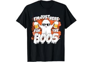 I'm Just Here For The Boos Ghost Funny Halloween Costume T-Shirt