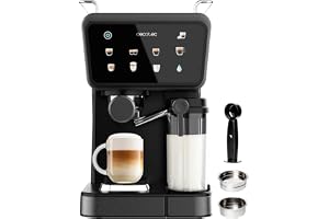 Cecotec Halvautomatiska espressomaskiner med Power Espresso Touch ColdBrew Latte. 1350 W, 20 bar, kall, tempererad eller varm