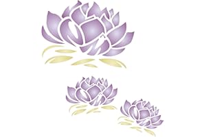 CRAFT KREATIVELY Pochoir de fleur de lotus - 16 x 17,7cm - S