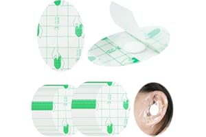 LEIKEDUN 60 Pezzi Adesivi per Orecchie Impermeabili per Bambini Adulti, Adesivo Impermeabile di Protezione Dell'orecchio Monouso, Copriorecchie Trasparenti UltraSottili Adesivi Orecchie per Doccia e Nuoto