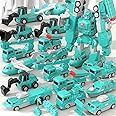 Constructo Modular Transforming Toy Set, Magnetic Toys Magnetic Transform Engineering Car Toy, Magnetic Building Blocks Tiles Construction Vehicles, Transformer Robot Car Gifts for Boys Kids (B-35PCS)