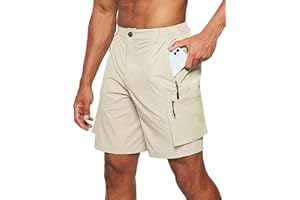 TANSOZER Tansoer Short Homme Ete Shorts de Travail Randonnée Trekking Shorts de Montagne, Bermuda Homme avec 5 Poches