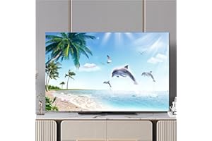 GAOXIANGLIN Housses pour Téléviseurs 32-85 Pouces Paysage de Bord de Mer Housses pour Écrans TV/PC Housse D'écran Protection TV Housse Anti-Poussière pour LED LCD, Décoration Intérieure(Color:color14,Size:
