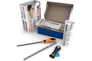 Dryrod Kit Anti Remontées Capillaires 6 m – Tiges Hydrofuges + Barrière d’Étanchéité Murale – Protection 20 Ans Anti-Humidité