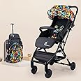R for Rabbit Pocket Stroller Lite Baby Stroller, Portable Travel Friendly Pre Installed Baby Trolley Stroller & Pram for Newborn Babies of Age 0 to 3 Years | (Black Multi)