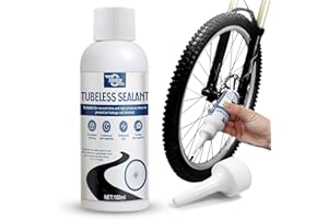 AllisWay Lattice per Tubeless MTB, Liquido Antiforatura MTB, Lattice per Tubeless MTB Resistente, Sigilla Crepe Inferiori a 6 Mm per Mountain Bike e Bici da Strada, 100ml