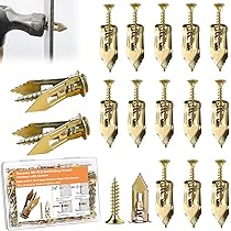 thumbnail image 2 of Unvert Zinc E-Z Anchors With Screws - 50 Piece Heavy Duty Drywall Anchor Kit, Holds 75 Lbs 2 of 11
