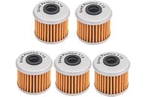 Road Passion Filtre à l'Huile pour CRF250X 249 2012-2016 CRF250X 250 2004-2009 CRF250R 250 2004-2016(5 Stück)