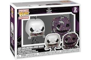 Funko Pop! Keychain: The Nightmare Before Christmas 2pk - Jack Skellington/Oogie - TNBC - Mini Figura in Vinile da Collezione Novità Portachiavi - Riempitivi per Calze - Idea Regalo - Movies Fans