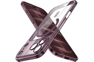 JETech Magnetiskt Smalt Skal för iPhone 18 Pro Max, Mörkt Körsbär