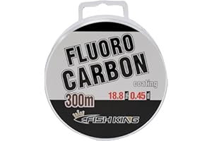 GDFNMOGO Ligne de pêche bas de ligne en fluorocarbone, 300 m, 0,3–0,5 mm, bas de ligne en fluorocarbone, résistant à l'abrasion, invisible sous l'eau, résistant aux chocs (0,45 mm)