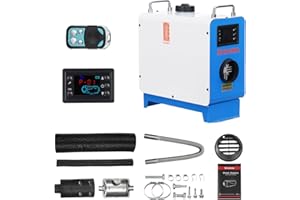 XDOVET Calentador diesel 8,3KW, calentador de aire diesel integrado portátil azul, 12V/24V, mando a distancia y panel de control LCD para coches, camiones, autocaravanas, calefacción interior
