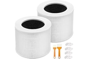 ARCHER LIFE HALL 2 Pack Core Mini Replacement Filter Compatible with LEVOIT Core Mini Air Purifier, H13 True Hepa Air Filter, Core Mini-RF Filter with 12 Pack Aroma Pads