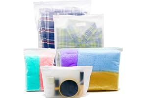 Bobeen [20 Pack] Travel Storage Bags, Hospital Bags Maternity (5 Size) Frosted Zipper Bags Reusable for Hospital, Home, School, Trip