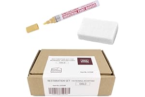 LEVIATAN Kit de restauration d'inscriptions sur pierres tombales - Marqueur d'huile doré