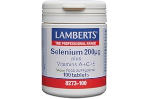 Lamberts Selenio con Vitaminas A, C, E - 100 Tabletas