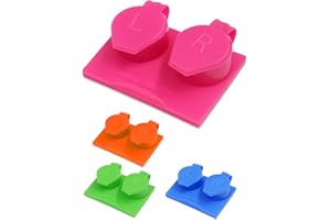 SPORTS WORLD VISION 4PC Estuches para Lentes Contacto con Tapa abatible | Estuches de Viaje Coloridos para solución Lentes con Compartimentos L/R | hermético Caja Almacenamiento para Lentes Contacto