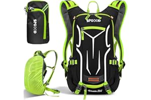 SPGOOD Fahrradrucksack 20L/25L/30L (9 Farben)-Wasserdichter Ultraleicht-für Damen & Herren Multifunktionaler-mit Regenschutzkappe/Helmabdeckung Rucksäcke MTB Mountainbike