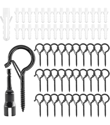 Gudalea Set 70 Ganci A Vite - 6 Misure Per Appendere Chiavi, Tazze E Decorazioni - Foto 2