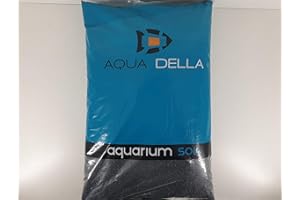 AQUA DELLA Aquarium Bodengrund - schwarzer Kies 9kg