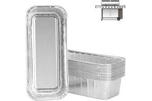 WEBROIL 6498 6417 Lot de 20 bacs récupérateurs de graisse pour Weber Genesis II 400 et 600 en aluminium pour grille à gaz Weber 71,1 cm/91,4 cm, pour barbecue à gaz Weber 400/600 Summit Series