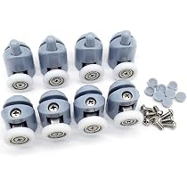 4 Stück Duschkabinen Rollen Ersatz – Für Glasstärke 4–6 Mm, Aus Kupfer & Nylon, Leise & Leicht Einzubauen