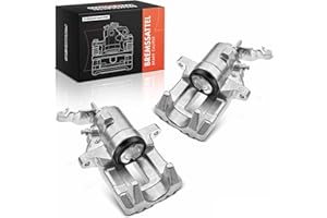 Frankberg 2x Brake Caliper Disc Brake Rear Left Right Aluminium Compatible with Golf Plus Golf V Golf VI A3 O.c.t.a.v.i.a II Leon Altea Altea XL Toledo III Replace# 1K0615423J