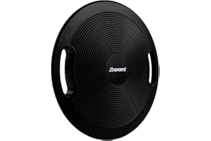 ‎SCSPORTS ScSPORTS® Balance Board - Rund, 40 cm Durchmesser, mit Griffen, für Fitness, Physiotherapie, Training, Schwarz/Rot - Wackelbrett, Balancebrett, Therapiekreisel, Gleichgewichtstrainer