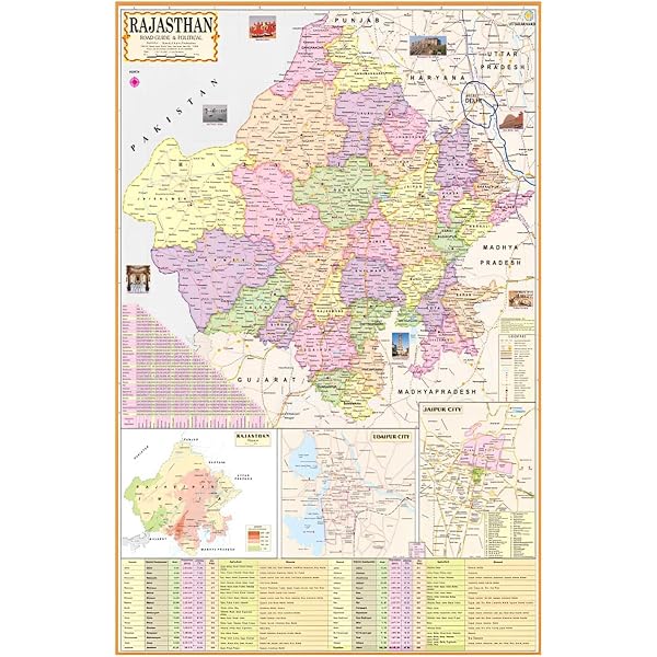 Present Rajasthan Map Political Map Of Rajasthan Physical Outside