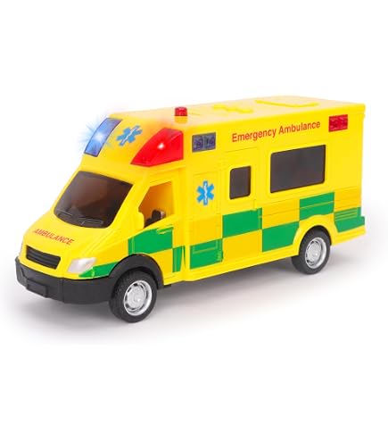 Majorette Mercedes Sprinter Ambulance Suédoise – 1:43, 12,5 Cm, Sons Et Lumières