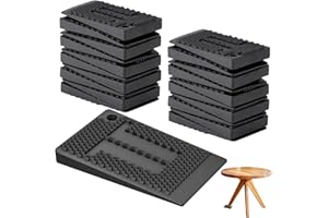 TEARMIER 20pcs Furniture Levelers, Furniture Wedges, Flexible Plastic Shims for Leveling Furniture Wedges Levellers for Leveling Tables Chair Fridge Toilet, Wobbly Cabinet Fix, Indoor and Outdoor Use