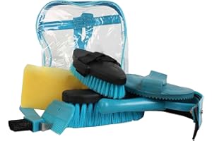 LAURA BIAGIOTTI Roma Backpack 7-Piece Grooming Kit: Teal