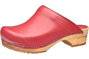 Sanita Lotte | Zuecos Abiertos | Producto Artesanal Original para Mujer | Zuecos de Piel con Suela de Madera sostenible