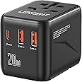 Adaptateur De Voyage Universel Mondial Avec Chargeur PD20W - 2 USB + 1 USB-C + 1 Prise AC