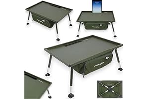 LIDSTERS FISHING SUPPLIES NGT Profiler Bivvy Tisch Karpfenangeln Groß mit verstellbaren Beinen + Aufbewahrungstasche