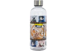 STOR Återanvändbar Vattenflaska Naruto 850ml Plast BPA-fri med Metallskruvkork Läcksäker för Skola Sport Arbete