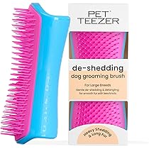 Spazzola Tangle Teezer Per Cani - Doppio Livello Per Razze A Pelo Doppio, Purple &amp; Grey
