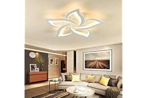 Sky angle LED Deckenleuchte Dimmbar,Wohnzimmerlampe mit Fernbedienung, Schlafzimmer Deckenlampe moderne Deckenbeleuchtung Deckenbeleuchtung Kronleuchter Lampe,Dimming 5 heads/Ø63cm/45W