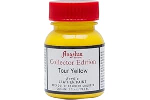 Angelus Collector Edition - Color de piel para zapatillas, zapatos, carteras, sillones, 29,5 ml, color amarillo