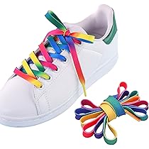 Gunwon 2 Pairs/4PCS Rainbow Laces，RainbowPride Shoe