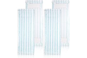 TIXEXO 4 Piezas Funda de mopa para Leifheit Profi XL Micro Duo/Profi XL Cotton Plus,paño de Limpieza de Microfibra para Eliminar rápidamente Las Manchas en Todo Tipo de Suelos (4)